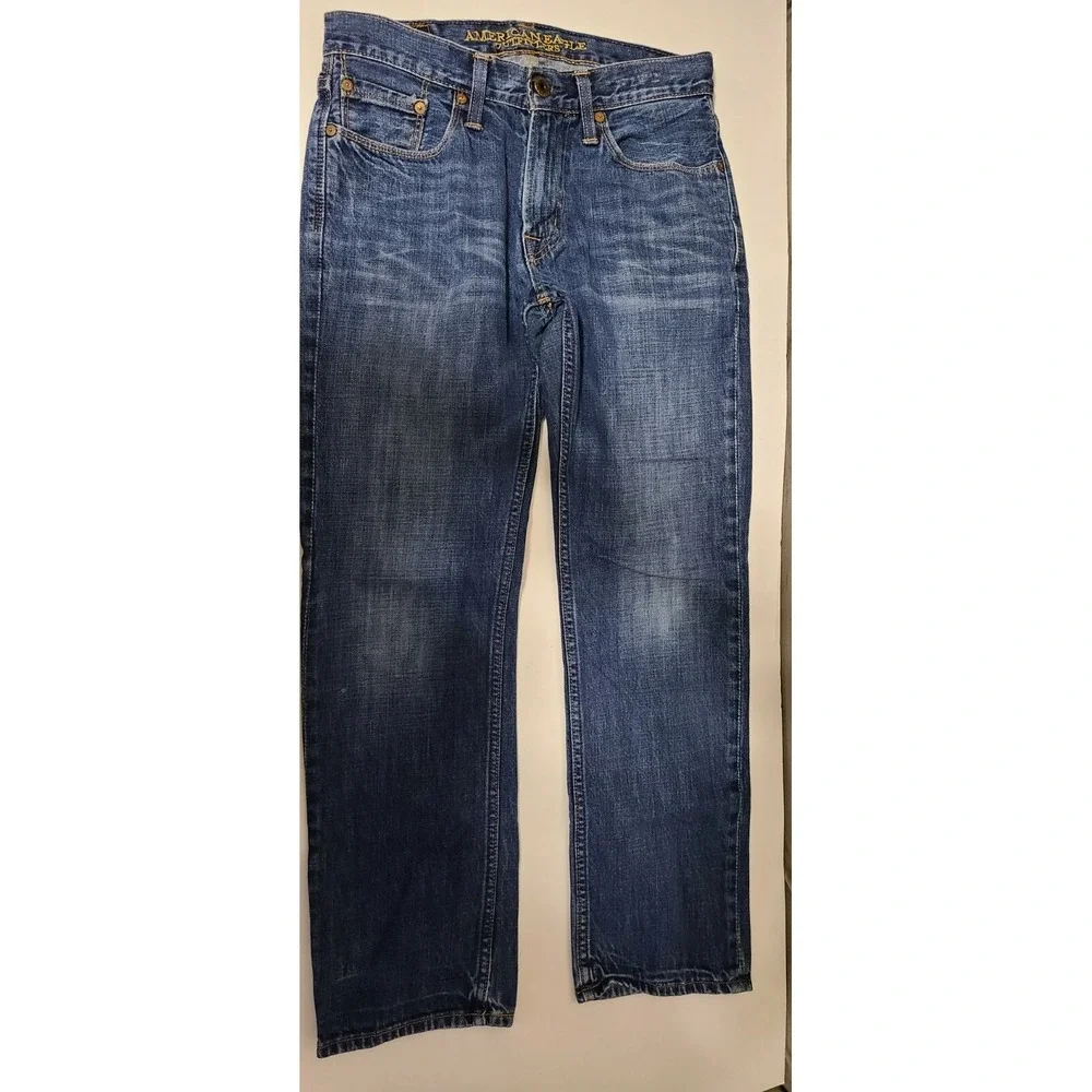 American‎ Eagle Mens 2569 Jeans Slim Straight Blue 29 x 30 Excellent Condition
